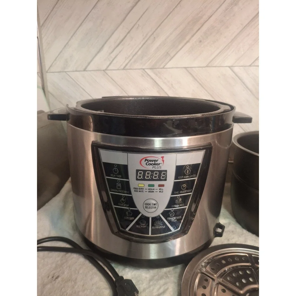 Power Cooker Plus 8 Quart Electric Pressure Cooker PPC780P Stainless Steel DENT